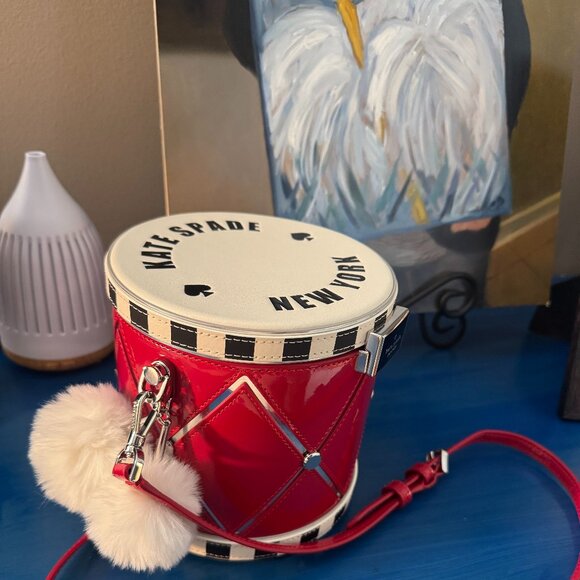 NWT Kate Spade "Oh What Fun Toy Store 3D Drum" Crossbody - Picture 7 of 14